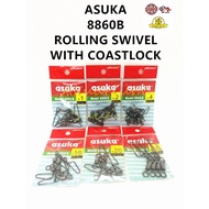 ASUKA 8860B ROLLING SWIVEL WITH COASTLOCK FISHING HOOK