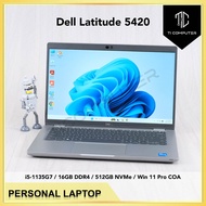 Dell Latitude 5420 Intel i5-1135G7 16GB RAM 512GB NVMe SSD Win 11 Pro Refurbished Laptop