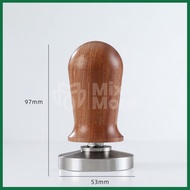 Tamper nén cà phê Espresso đế inox 304 tay cầm gỗ chuẩn size 51mm 53mm 58mm tặng đánh tơi cafe chuyê