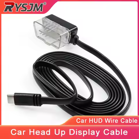 Car HUD Wire Cable Head Up Display OBD Cable Wire OBD2 Cable for HUD Display Type-C Type-Mini USB OB