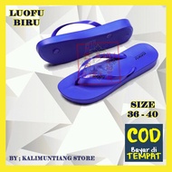 Sandal LUOFU Fullcolor / Sandal Wanita Jepit / Sandal Karet Jelly