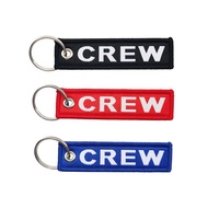 Air Plane Aircraft Staff CREW Air Slogan Keychain Lanyard Car Bag Keychain 7.7 * 2cm