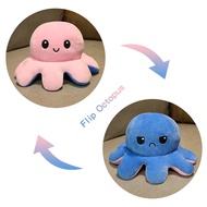 Reversible Large Octopus Plush Pillow