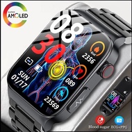 2024 New Blood Glucose High-end Smart Watch Men AMOLED 1.92inch HD Blood Sugar ECG Blood Pressure Monitoring Waterproof Healthy