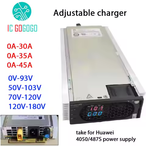 0A - 45A 0V to 168V Voltage Adjustable Charger 4850 Lithium Battery ion Lifepo4 12V 24V 48V 72V 84V