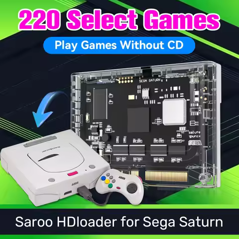 SAROO SS HDLoader For Sega Saturn 64G With 220+Games Play Games Without CD Saturn HDloader Plug&Play