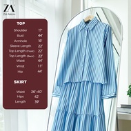 ZOE ARISAH Alura Blouse Set Skirt Airport Outfit Oversized Kemeja Women Muslimah Wanita Plus Size Ba