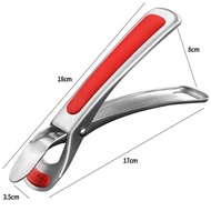 Dụng Cụ Kẹp Gắp Đồ Nóng Inox 18/10 Oyatton O618 Có Mút Silicon Chống Trơn Trượt