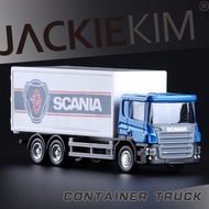 Railed/Motor/Car/Bicycles SCANIA Container Transport Truck Simulation Exquisite Diecast & Toy Vehicl