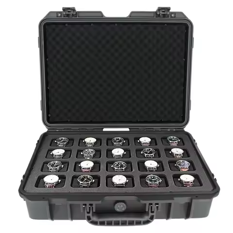 Large Capacity Watches Box Storage Suitcase Watch Travel Case Waterproof Display Boxes Safe Man Role