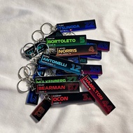 Premium Acrylic Keychain – F1 Driver Nametag