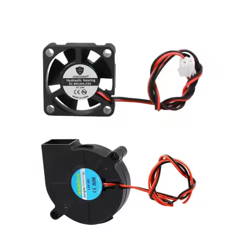 Anet A8 A6 5015 4010 3010 Air blower Fan 12V 24V Ultra-quiet Oil Bearing about 7500 RPM Turbo Small 