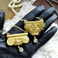 TIMBEE LO 金色巴洛克雕花項鍊頸鍊 Baroque