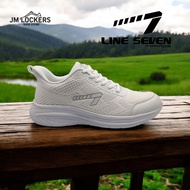 LINE 7 Kasut Sukan Lelaki PUTIH/Kasut Lari/Latihan/ALL WHITE Men's Running/Training Shoes S-2739