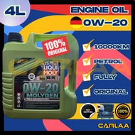 ORIGINAL GERMARY LIQUI MOLY【MOLYGEN 0W-20 5W-30 5W-40 10W40 4L 5L】 MINYAK HITAM ENGINE OIL FULLY 10K