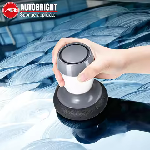 AUTOBRIGHT Reusable Tire Shine Applicator with Reservoir Compatible Car Detail Foam Sponge Pad for A