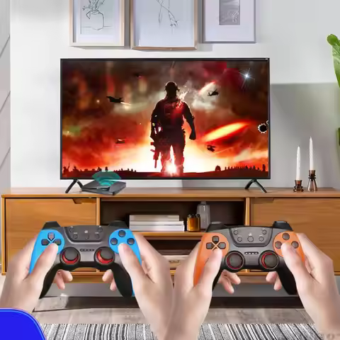 X2 PRO Game Box with 2 Gamepads Retro Video Game Console TV Box 60+ Game Emulators 2.4G/5G BT 4.3 fo