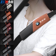 2Pcs BMW Universal Car Seat Safety Belt Covers Leather Belt Shoulder Pad Car Seat Belt Shoulder Protectors Interior Accessories For BMW E36 E46 E30 E90 F10 F30 E39 E60 X1 E84 F48 F