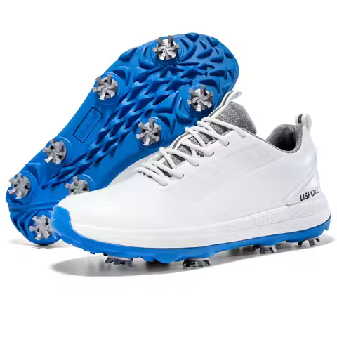 2026 Long Spike Golf Shoes Men's Waterproof Sneaker Golfing Shoes Comfortable Walking Shoe Non Slip