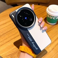 Ốp lưng cho Vivo X200 Ultra X200s X200 Pro Mini Điện thoại da hai tông màu cao cấp Ốp lưng kim loại