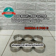 6cm round Ring 6pcs / cutter Ring / Bread Ring / Cake mold