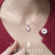 Eramyth Jewelry: สร้อยคอพร้อมจี้ เงินแท้925 ประดับด้วยหินรูปทรงหัวใจ เล็กๆน่ารัก SLP-0036-Xb (พร้อมส