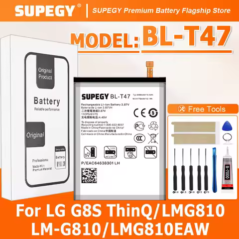 100% New High Quality BL-T47 Battery For LG VELVET 5G/LM-G900N/LM-G900EM/LM-G900 Replacement Battery