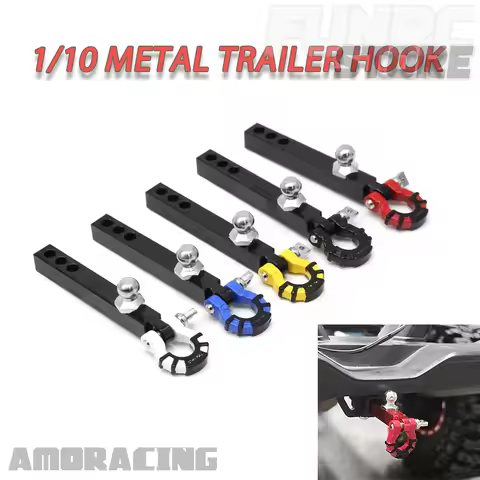 1/10 Climbing Vehicle RC Model Parts Metal Trailer Hook Rescue Hook For SCX10 AT6 EX86190 FJ40 AT4V 