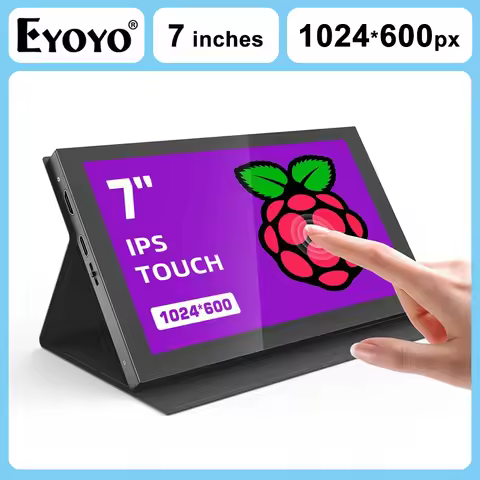EYOYO 7 Inch 5-point Capacitive Touch Screen 1024x600 IPS Display for Banana Pi Win7/8/10/11/Raspber