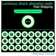 Luminous Car Door Shock Absorber Pad Rubber Buffer Soundproof Car Logo Door Absorber Rubber Buffer G