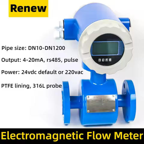 Water Flow Meter 0~30m3/h Sensor Diameter DN10~ DN600 Accuracy 1.0% or 0.5%(Optional) Digital Liquid