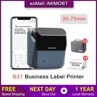 NIIMBOT Label Printer B31 20-75mm Bluetooth Portable Thermal Sticker Price Maker Labelling Labeller