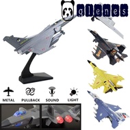 GLENES Fighter Aircraft Toy, Diecast with Light Sound Aviao Plane Model, Tabletop Decor Simulation F