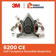 3M 6200 CE Half Facepiece Reusable Respirator Mask 6051 CE Organic Vapor Filter 6051CE 6096CE