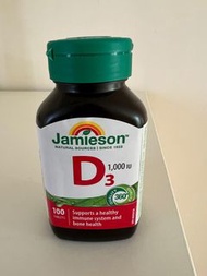 Jamieson維他命D3 1000IU 100粒