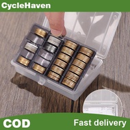Coin Box Clear Round Coin Cases Storage Capsules Display Cases Protection Organizer Collectibles Gif