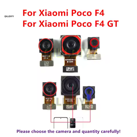 Front Rear Camera For Xiaomi Poco F4 / F4 GT Selfie Frontal Backside Facing Main Wide Angle Back Cam