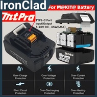 MT MTPRO Battery Replacement 18V BL1830 BL1840 BL1850 Lithium-Ion Rechargeable Charger Universal