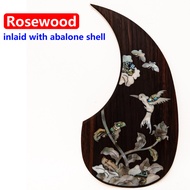 Martin D45 Acoustic Guitar Pickguard Solid Wood Inlaid Abalone Flower Bird