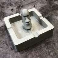 水泥製摩艾造型煙灰缸 交換禮物