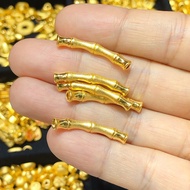 Diy charm gold 916 Bamboo Section Rise Rise Step High Gold Bracelet /Bamboo  emas 916
