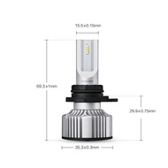 Philips | Philips LED HIR2 9012 Ultinon Pro3000 12V 6000K Bright White Auto Headlight LED Lamps 2x