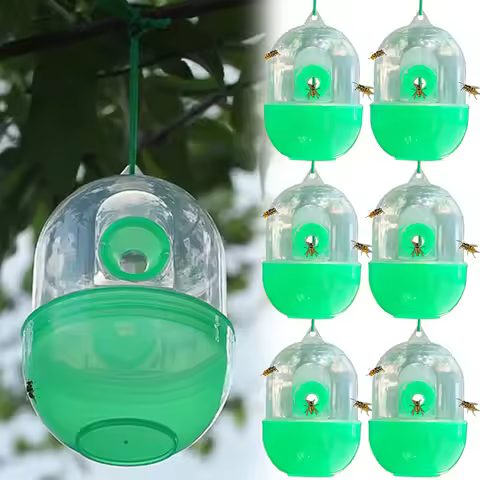 20pcs Reusable Fly Wasp Insect Traps with Rope Outdoor Hanging Fly Killer Asian Hornet Catcher Orcha