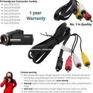 Kabel Cable USB AV Audio Video RCA Handycam Camcorder Sony DCR-SX15 DCR-SX20E DCR-SX21 DCR-SX21E DCR