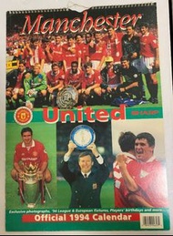 1994 Manchester United 曼聯 Calendar年曆 (罕有經典)