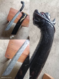 bedog golok Damaskus balikmipih pamor candung asli handmade