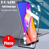 ROAZIC For OPPO Reno5 F Screen Protector [1 Piece] 9H Hardness Clear Tempered Glass Full Cover Protective Film Reno 5F