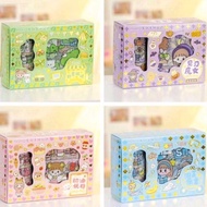 KHS Sticker Roll Set 2D Sticker Book Sticker Bottle Roll SET 1 Box 4 Rolls 10 Sheets || Washitape So
