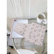 Love Heart, KT Pattern, 360 Degree Rotation, Pen Slot, Tablet Protective Case, Suitable for Samsung 