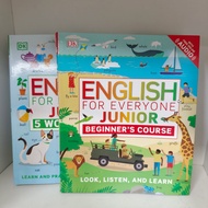 DK English for Everyone Junior 2 Books Set Beginner Course & 5 Words a Day Kids Zero Base English Le